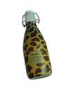 PET Brown Leopard برچسب های کوچک شلنگ آستین برای بطری های نوشیدنی کودک