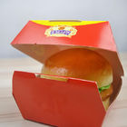 جعبه کاغذ سفارشی برای بسته بندی برگر کینگ، جعبه کاغذ همبرگر برای رستوران
