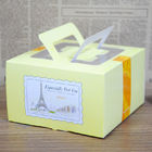 جعبه کاغذ بسته بندی جعبه ای برای بسته بندی کیک، جعبه کیک بسته بندی شده با دستگیره