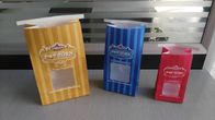کیسه های کاغذی Brown Kraft با قاب جلو و جلو برای بسته بندی و نمایش مواد غذایی