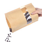 کیسه کیسه کاغذی مواد غذایی درجه با پاک کردن پنجره / Mylay کیسه برای لوبیا، آب نبات، نان، قهوه