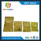 بسته بندی کیسه های کوچک فویل طلا Shinny / کیسه های Ziplock آلومینیومی مستحکم بسته بندی شده
