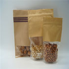 کیسه کاغذ سفارشی جلو سفارشی کیسه های بسته بندی فیش بسته بندی سه طرفه برای آجیل آبی