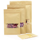 کیسه کاغذ سفارشی جلو سفارشی کیسه های بسته بندی فیش بسته بندی سه طرفه برای آجیل آبی