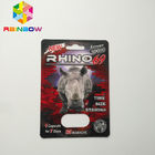 بدون سر درد Blister Pack بسته بندی قرص قرص کپسول Rhino 69 Package Card Box