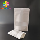 کیسه بیرونی کیسه کاغذ سفید کیسه ای بسته بندی کیسه ای بسته بندی زیپ برای پودر پروتئین شیر