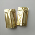 Logo Custom Stand Up کیسه های قهوه، فلزات طلا Ziplock کیسه های بسته بندی مواد غذایی