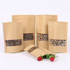 Ziplock کیسه های کاغذی سفارشی کاغذ کرافت کاغذ بسته بندی چای برگ چای برای چای گرای / چای سیاه