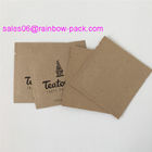 PE پوشش داده شده Ziplock کیسه های بسته بندی کاغذ کیسه های کیسه کیسه های سفارشی کیسه های کرافت برای قهوه / چای / اسنک