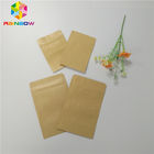 کیسه کاغذ قابل استفاده مجدد Kraft Three Side Heat Seal Packaging for Cosmetics Packet Sample
