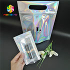 هولوگرام پلاستیکی Mylar Zipper لوازم آرایشی و بهداشتی بسته بندی کیسه CMYK رنگ با پنجره پاک