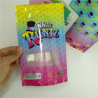 بسته بندی کیسه های پلاستیکی علف های هرز بسته بندی سفارشی چاپ ایستاده صورتی Runts کیسه مهر و موم حرارتی