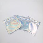 کیسه های بسته بندی لوازم آرایشی و بهداشتی ناخن لهستانی چاپ هولوگرام شینی با جبهه شفاف