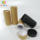لوله بسته بندی کاغذ Kraft Kraft Kraft Color Lid CMYK را برای بسته بندی مواد غذایی فشار دهید