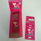 UV Effect Pink Pussycat کارتهای کاغذ بسته بندی تاول کپسول با گلوله کانتینر