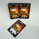بسته بندی کارت پلاستیکی بطری قرص قرص قرص پلاستیک Go مجموعه Rhinn Gold 3D 3D