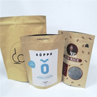 کیسه های کاغذی سفارشی قهوه ای برای بسته بندی مواد غذایی خشک میان وعده ، جلوی دوستدار Windows Eco را پاک کنید