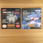 کارت های 3D کارتهای کپسول بسته بندی تاول در عملکرد جنسی Rhino 69 Eco - Friendly