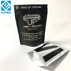 بسته بندی کیسه های قهوه ای فویل بسته بندی شده با آلومینیوم بسته بندی کیسه های کاغذی قهوه سطح نهایی چای