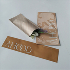 کیسه بسته بندی لوازم آرایشی سفارشی براق و زرد / فویل کیسه مراقبت از پوست با عطر و طعم چای سبز