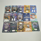 Rhino Capsule Pills 3D 9000 Rhino Blister Card Packaging CMYK