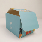مقوا سفارشی تاشو کارتن جعبه نمایش دور ، مقوا راه راه PDQ شمارنده خرده فروشی اسنک جعبه بسته بندی کاغذ