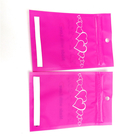 صورتی چاپ سه طرفه مهر و موم شده کیف Mylar با پنجره شفاف شفاف برای دستبند بسته بندی / جواهرات