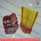 چاپ رنگارنگ سفارشی بسته بندی مواد غذایی کیسه های بسته بندی پلاستیکی با قفل فیش