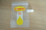 بسته بندی کیسه های شیب دار زرد پاک کردن قابل استفاده برای بسته بندی مایع