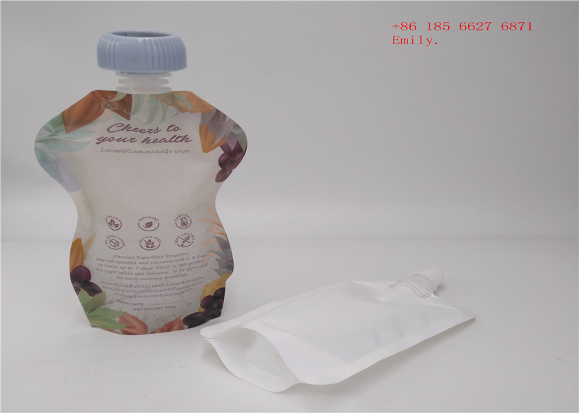 بسته بندی کیسه های قابل استفاده مجدد پلاستیکی مواد غذایی پخت و پز برای آب میوه