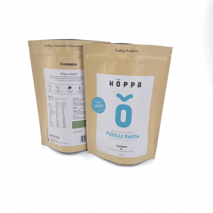 Kraft کیسه های کاغذی سفارشی Recyclable برچسب های خصوصی برای بسته بندی مواد غذایی