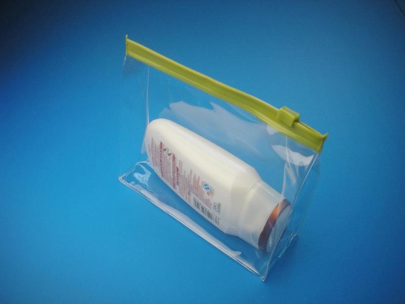 کیسه های پلاستیکی PVC برای بسته بندی لوازم آرایشی با زیپ لغزان
