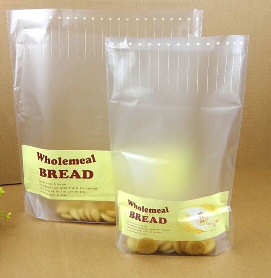 کرم زرد شفاف PE / NY / PET کیسه های پلاستیکی پنجره بسته بندی برای مواد غذایی نان