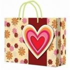 کیسه کاغذ سفارشی برای کیسه های هدیه برای خرید / قلب برای سوغات