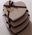 قلب شکل تزئینی لوکس بازیافت جعبه هدیه جعبه کرم جعبه مقاله برای شکلات