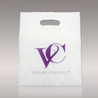 کیسه دستگیره سفید برای خرید، لوگوی سفارشی PE کیسه های بسته بندی پلاستیکی