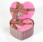 جعبه های کاغذی تزئینی لوکس تزئینی قلب، جعبه کاغذی صورتی برای شکلات
