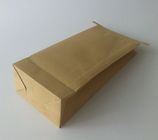 کیسه کاغذی Nature Kraft برای بسته بندی کیسه های بسته بندی مواد غذایی قهوه / چای / اسنک با تیغه قلع