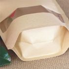 کیسه کاغذ سفارشی برای غذاهای اسنک، کرافت کاغذ کیسه ای برای پاپ کورن با پنجره