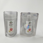 کیسه های بسته بندی زیپ زیپ ضد کودک قابل آب بندی مجدد فویل جلو شفاف پشت قابل خوردن برای غذا