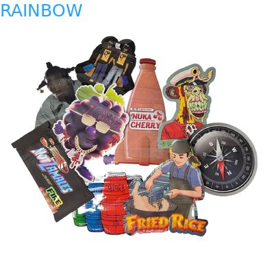 کیسه‌های مایلار خوراکی 3.5 گرمی زیپ‌لاک با شکل خاص برای بسته‌بندی آب‌نبات، گیاهان، بیسکویت و آدامس