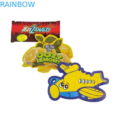 کیسه‌های مایلار خوراکی 3.5 گرمی زیپ‌لاک با شکل خاص برای بسته‌بندی آب‌نبات، گیاهان، بیسکویت و آدامس