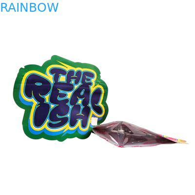 3.5 گرم 7 گرم 14 گرم کیسه زیپ‌لاک مایلار خوراکی ضد کودک فویل آلومینیومی برای کوکی‌ها و آدامس