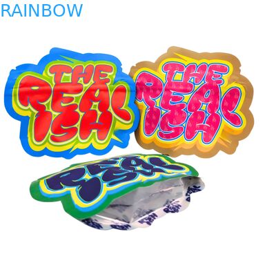 3.5 گرم 7 گرم 14 گرم کیسه زیپ‌لاک مایلار خوراکی ضد کودک فویل آلومینیومی برای کوکی‌ها و آدامس