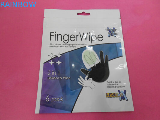 غیر پلاستیکی PET / AL / PE کیسه های بسته بندی لوازم آرایشی و بهداشتی با چنگال حفره ای برای بافت صورت