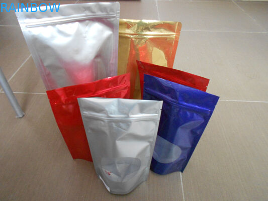 بسته بندی کیسه های سفارشی Snack، BOPP / LDPE کیسه های مواد غذایی Ziplock Mylar