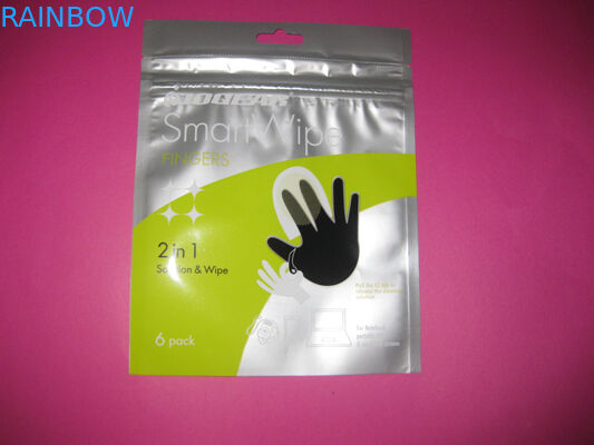 بسته بندی کیسه های آلومینیومی فویل سازگار با محیط زیست با قفل فیش برای لوبیا