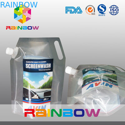 3L ضد آب شفاف یا چاپ پاکت چنگک جمع کردن کیسه بطری مایع