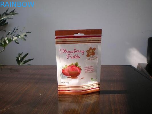 130mic PET / AL / NY / PE پایه پایین کیسه های Gusset با نوار غواصی چاپ شده