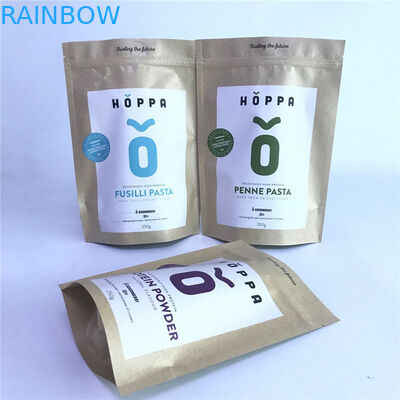 کیف های زیست تخریب پذیر سفارشی Pirnted کیف های سازگار با محیط زیست کیف های پلاستیکی کاغذی Kraft